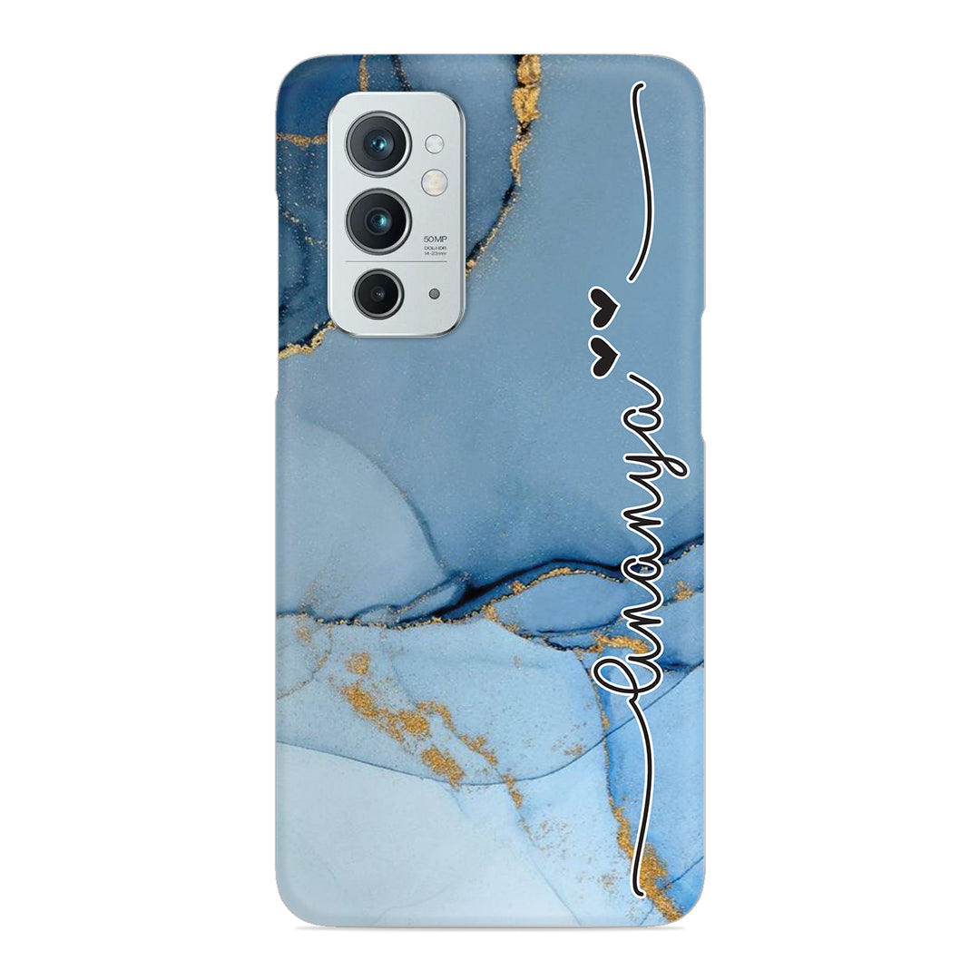 Marble Print Customize Name Slim Case For OnePlus