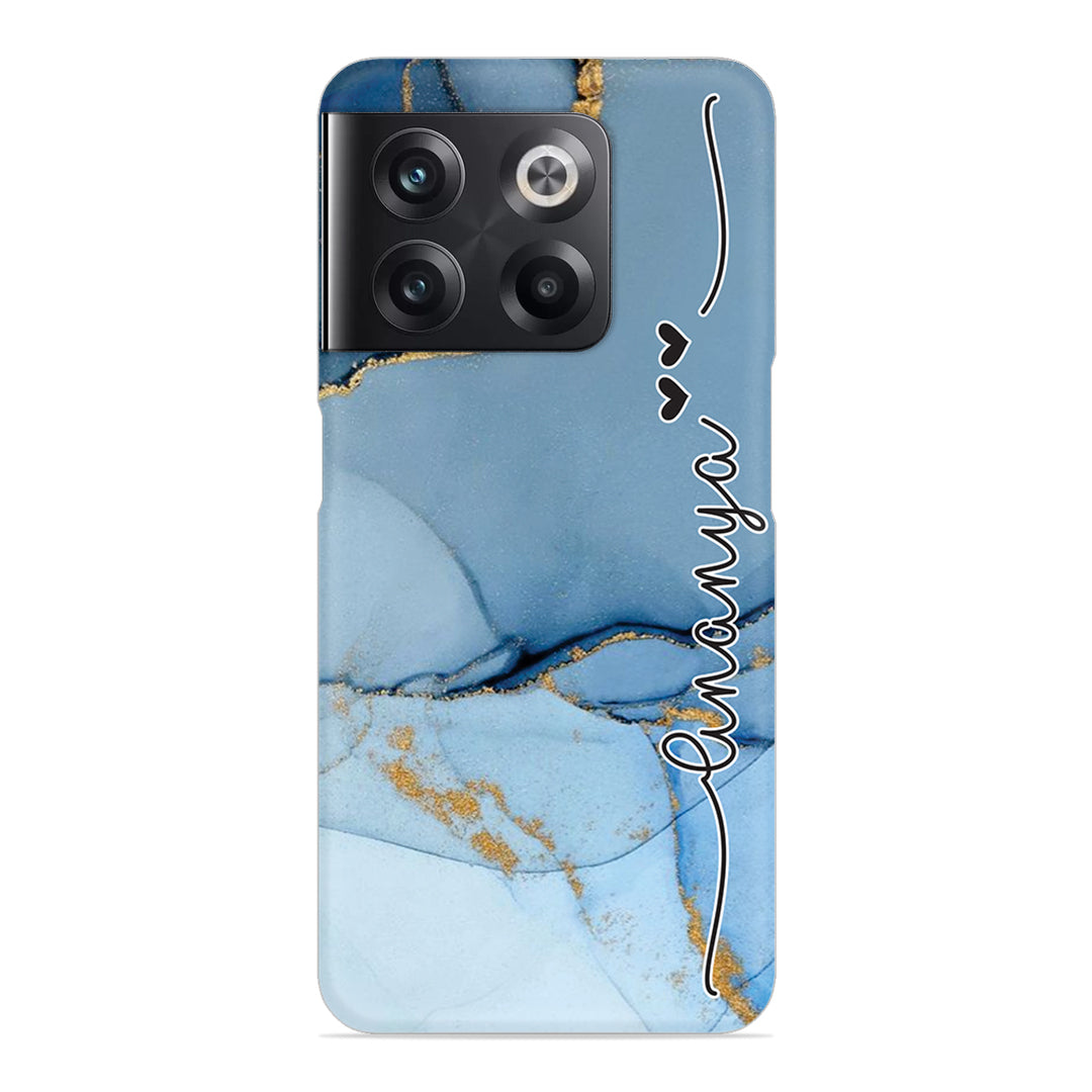 Marble Print Customize Name Slim Case For OnePlus