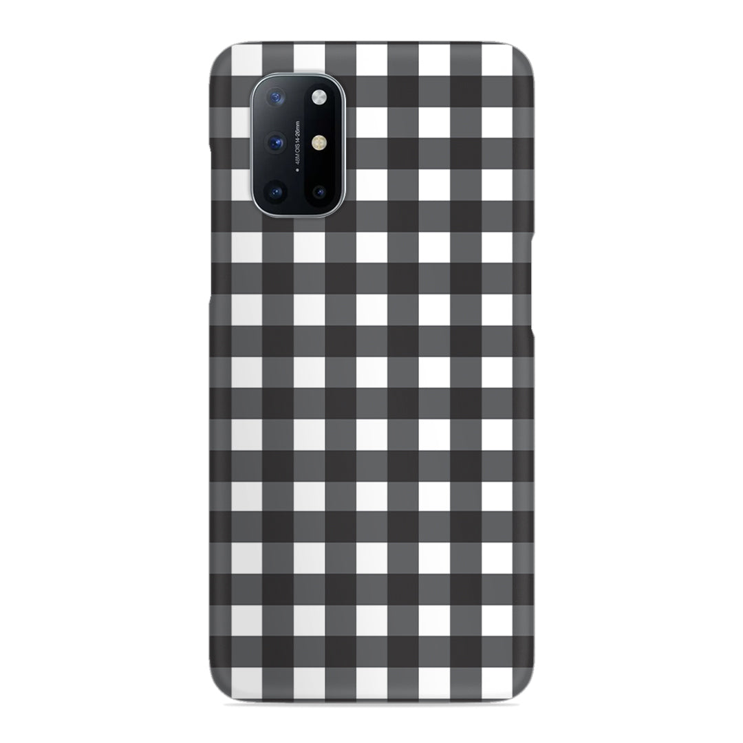 Black Check Slim Case For OnePlus