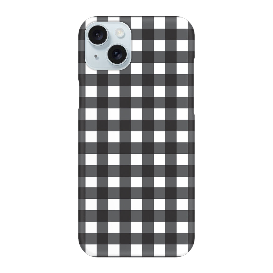 Black Check Slim Case For iPhone