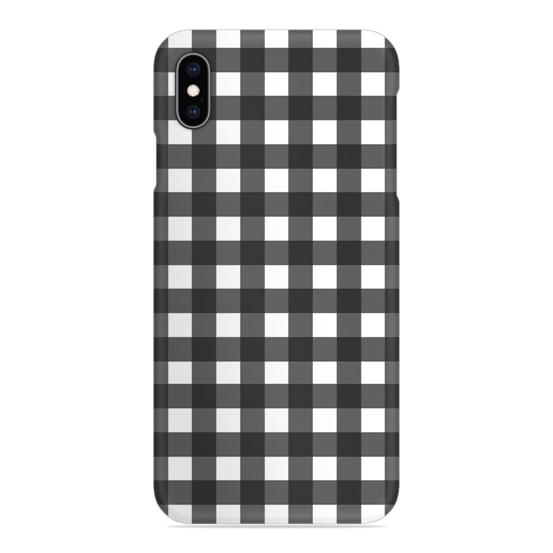 Black Check Slim Case For iPhone