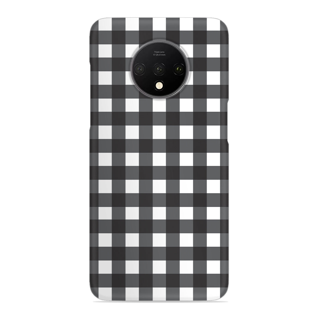 Black Check Slim Case For OnePlus