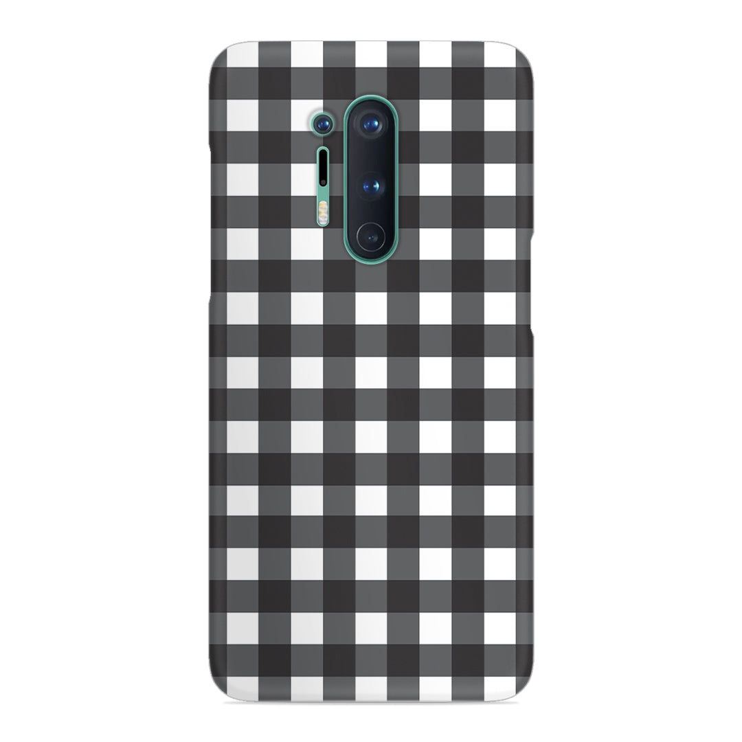 Black Check Slim Case For OnePlus