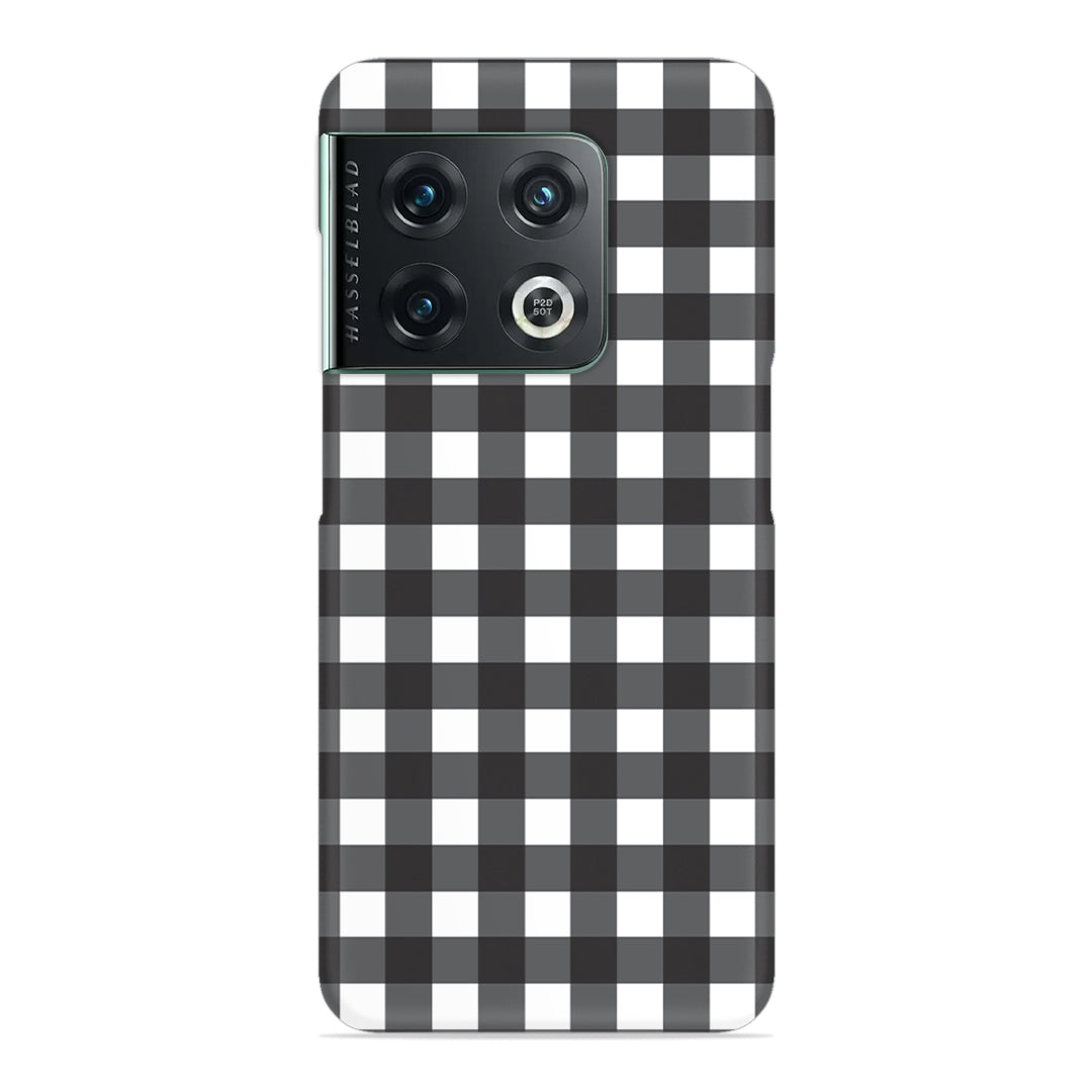 Black Check Slim Case For OnePlus