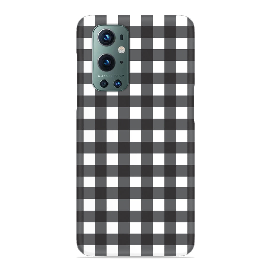 Black Check Slim Case For OnePlus