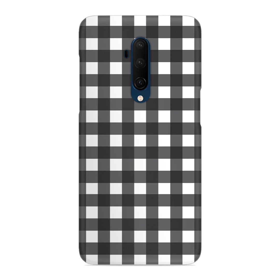 Black Check Slim Case For OnePlus