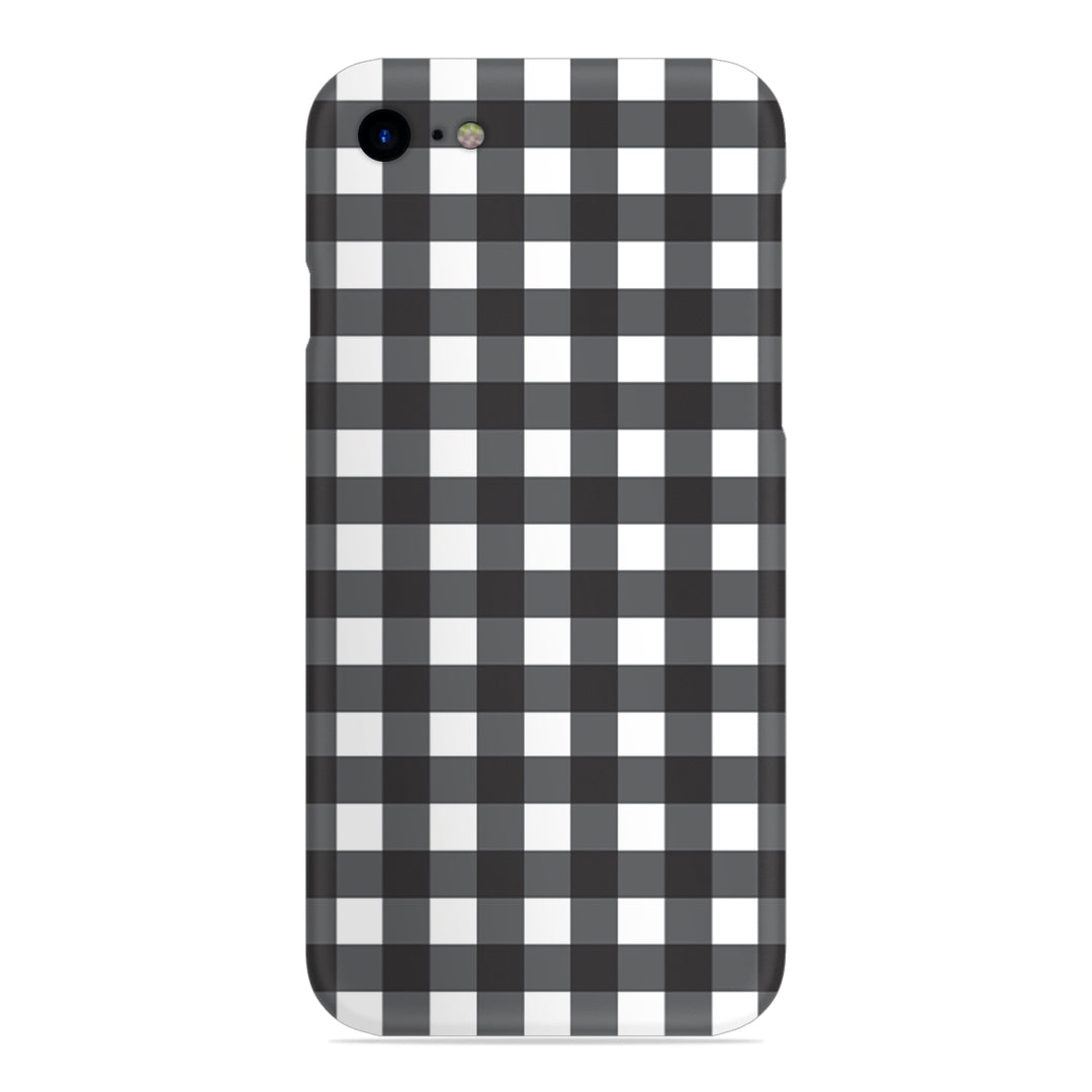 Black Check Slim Case For iPhone