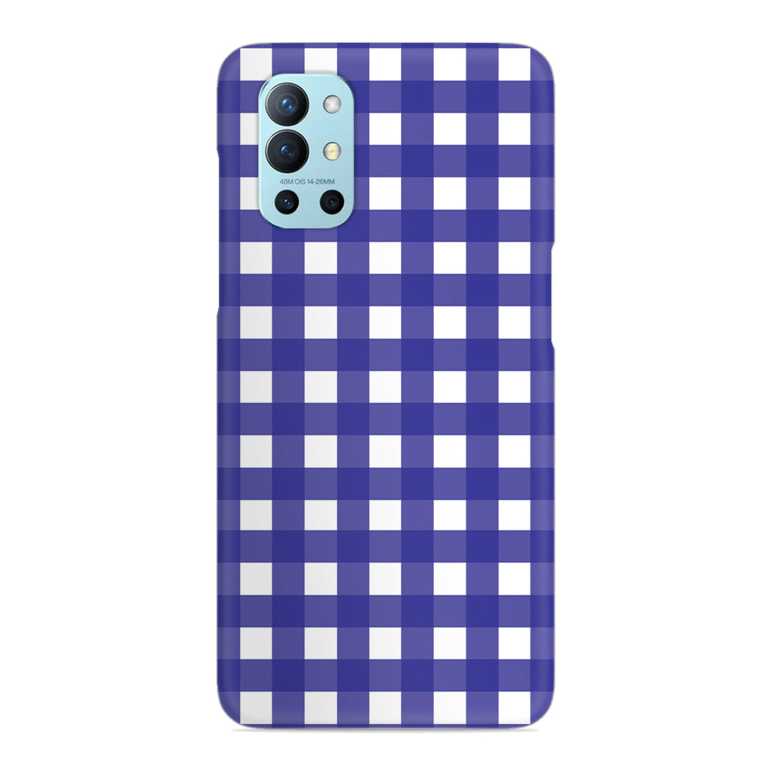 Royal Blue Check Slim Case For OnePlus