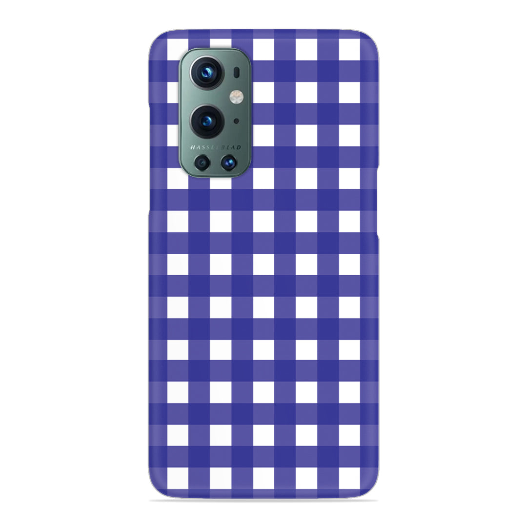 Royal Blue Check Slim Case For OnePlus