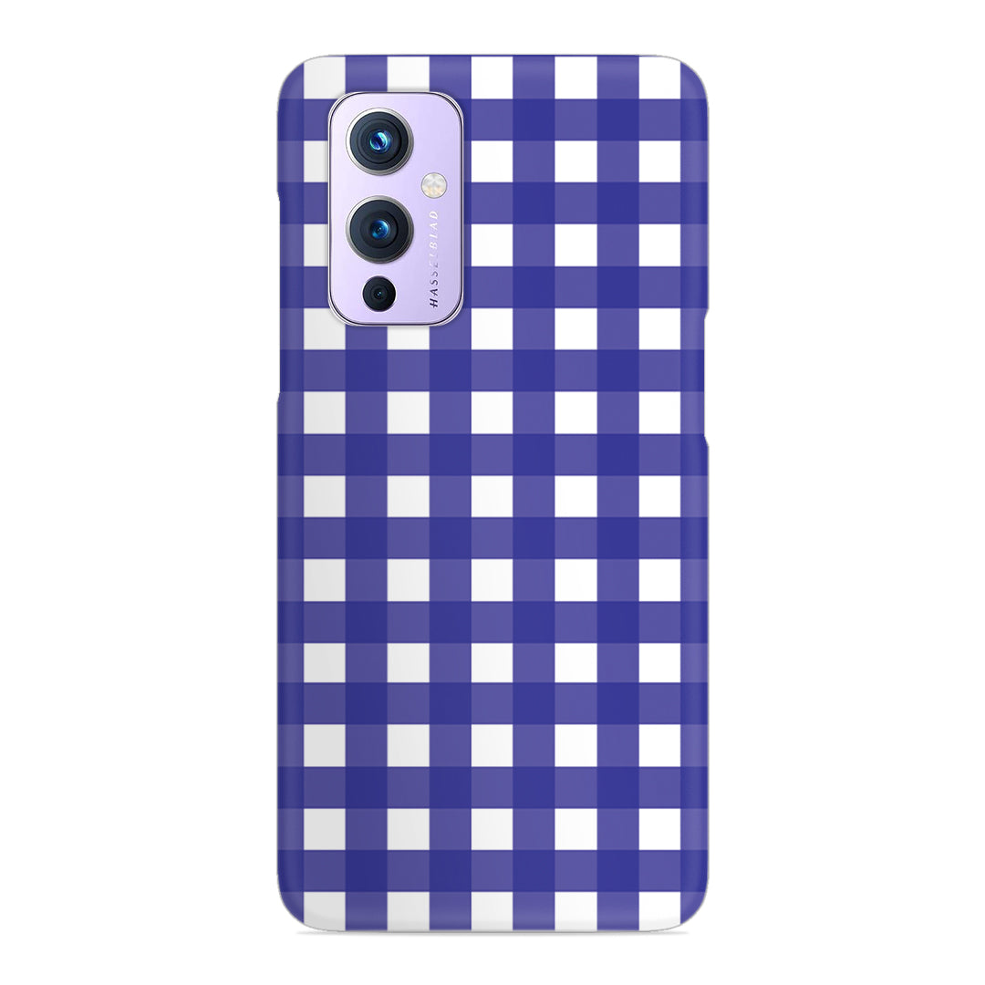 Royal Blue Check Slim Case For OnePlus