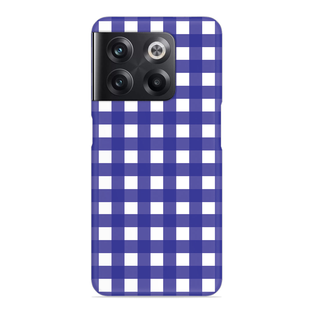 Royal Blue Check Slim Case For OnePlus