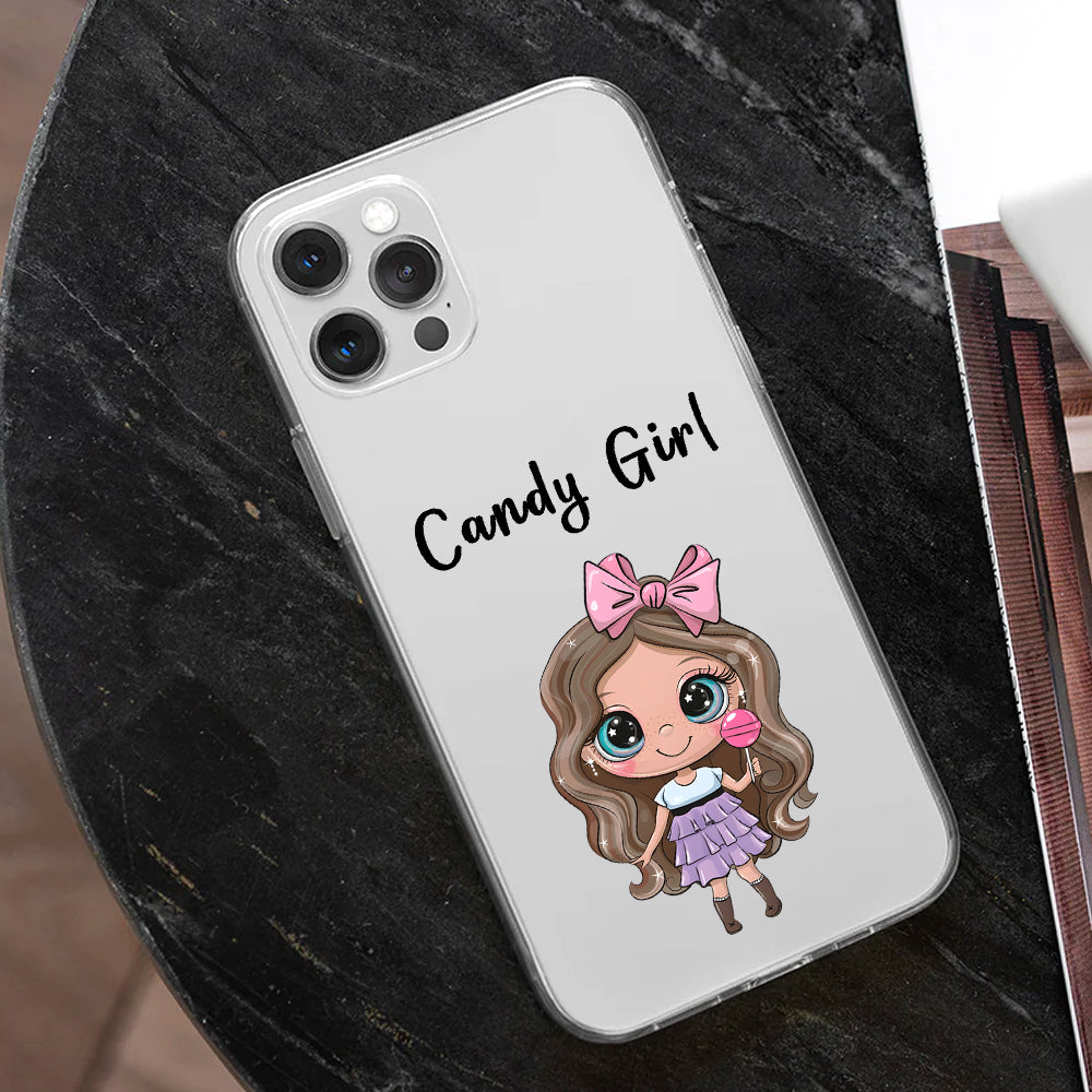 Candy Girl Customize Silicon Mobile Cover