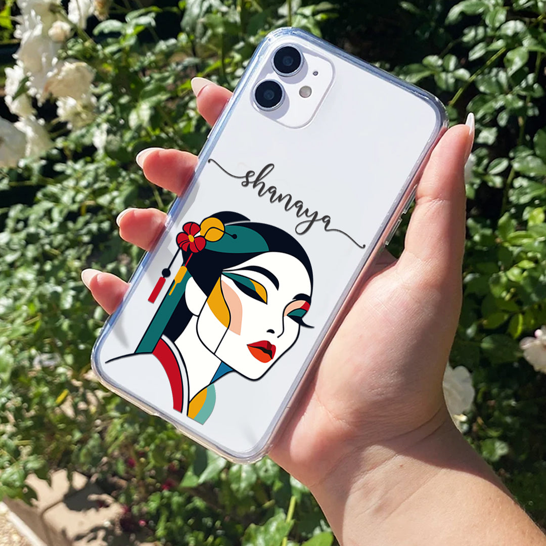 Geisha Lady Customize Silicon Mobile Cover