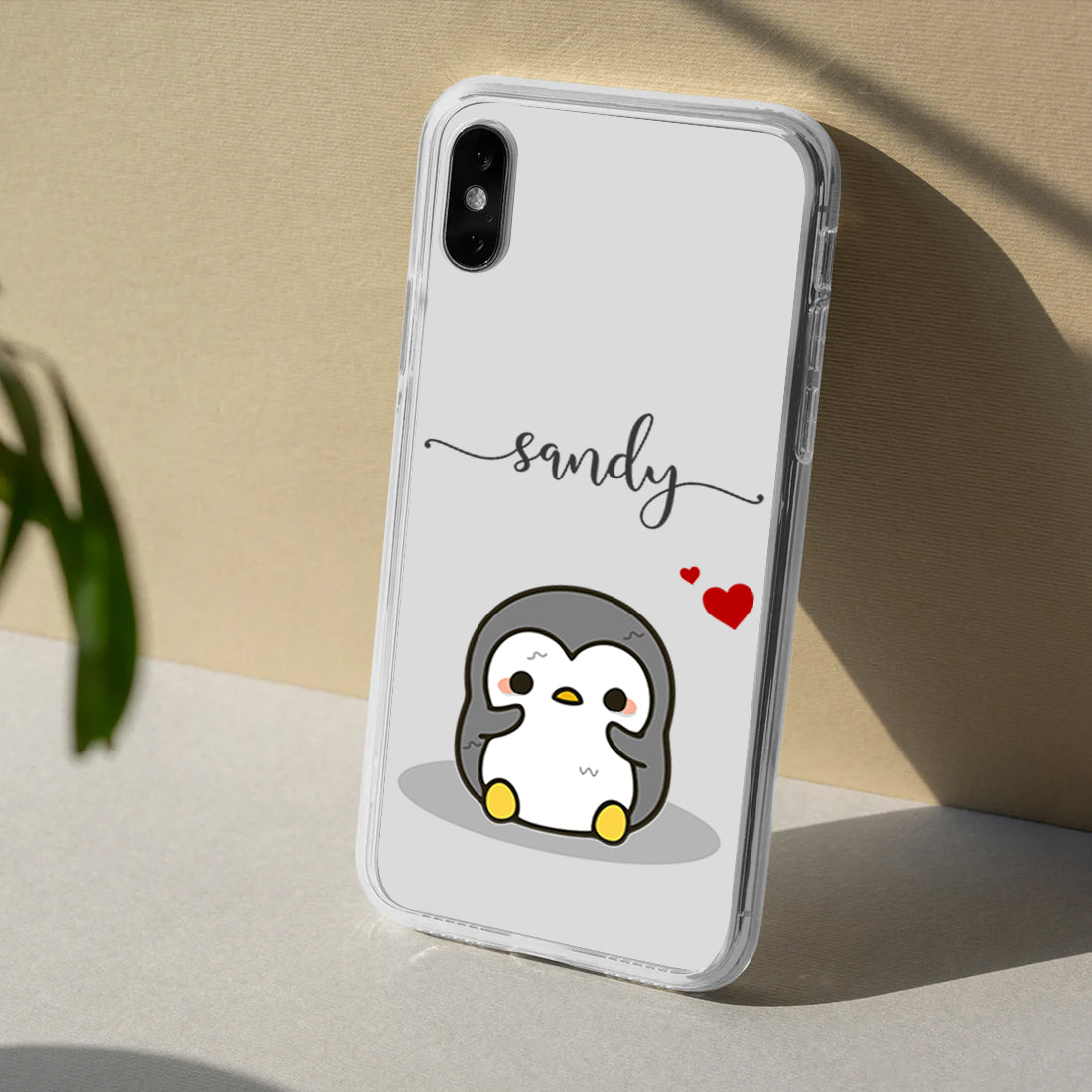 Comic Penguin Customize Silicon Mobile Cover