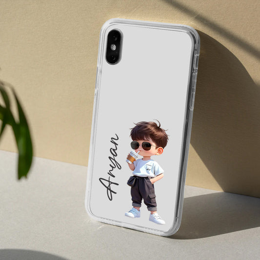 Trendy Cool Guy Customize Silicon Mobile Cover