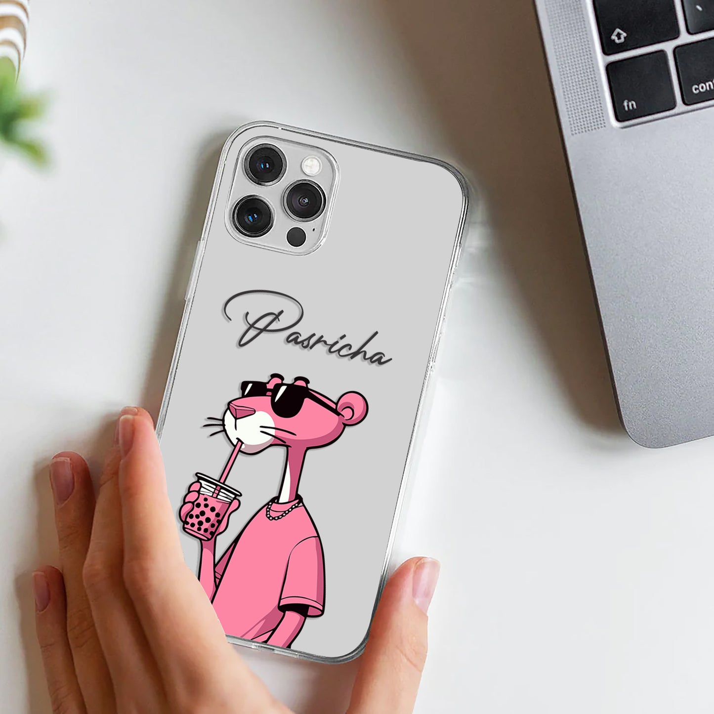 Pink Panther Customize Silicon Mobile Cover