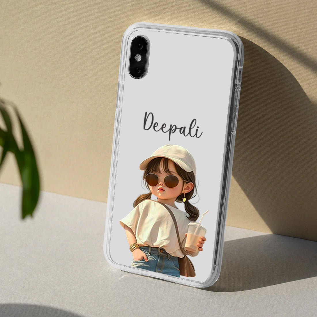 Confident Girl Customize Silicon Mobile Cover