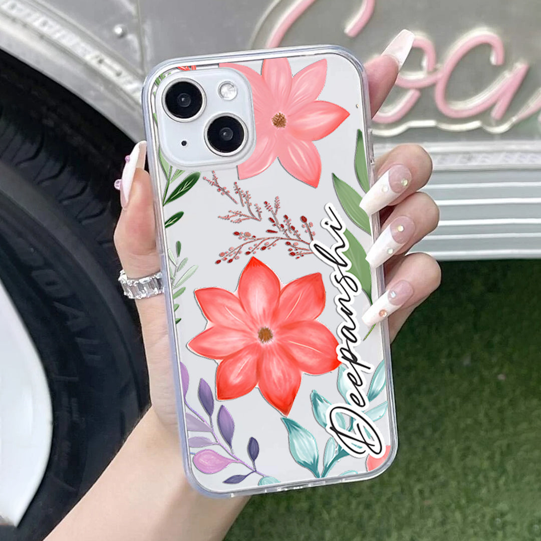 Floral Bliss Customize Silicon Mobile Cover