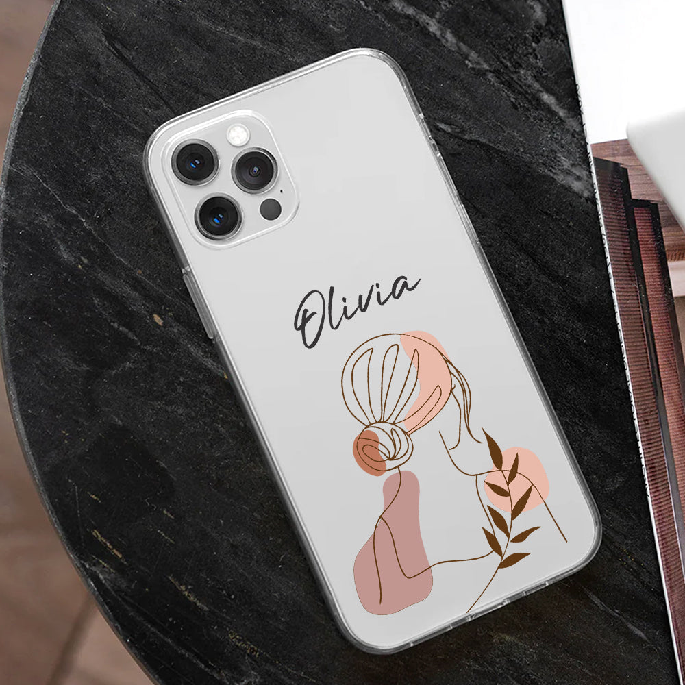 Bohemian Lady Customize Silicon Mobile Cover