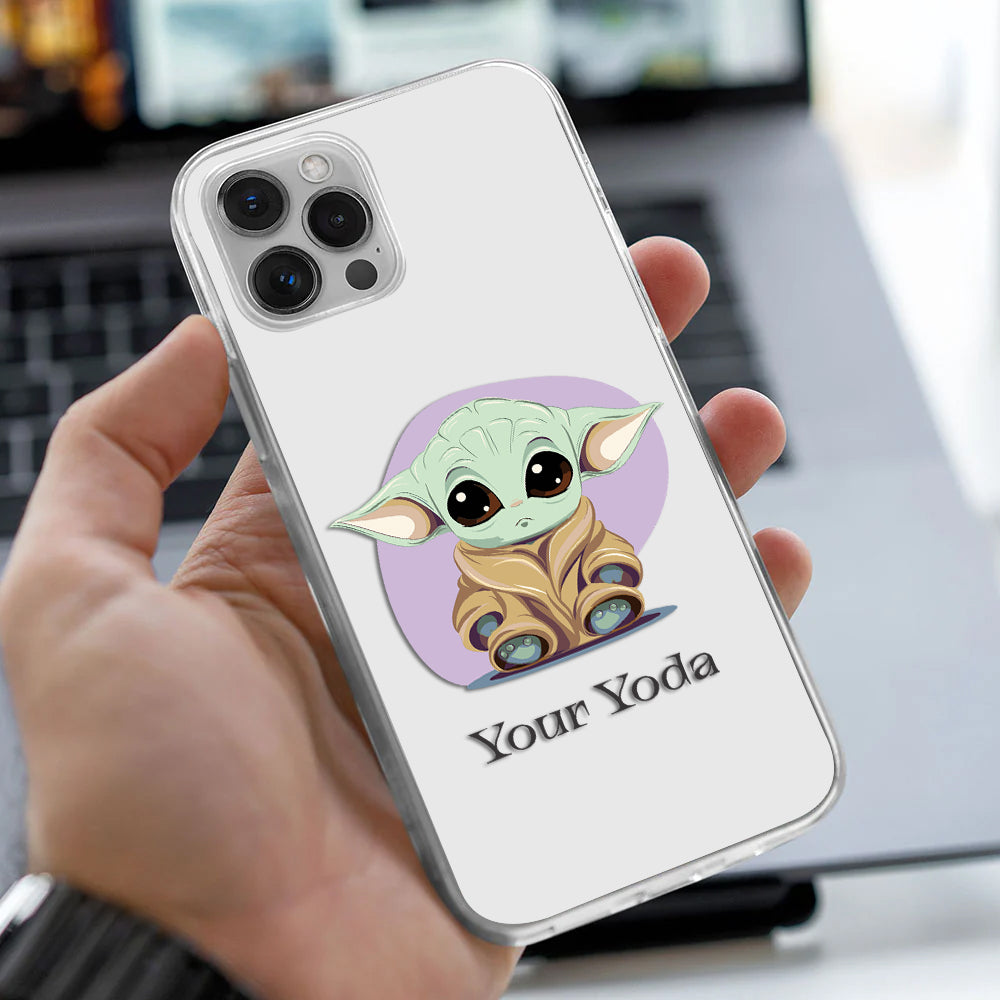 Baby Yoda Customize Silicon Mobile Cover