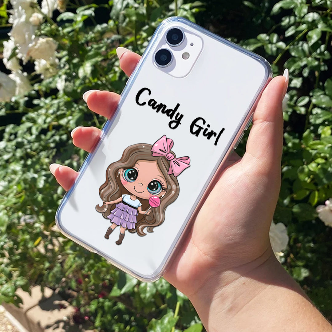 Candy Girl Customize Silicon Mobile Cover