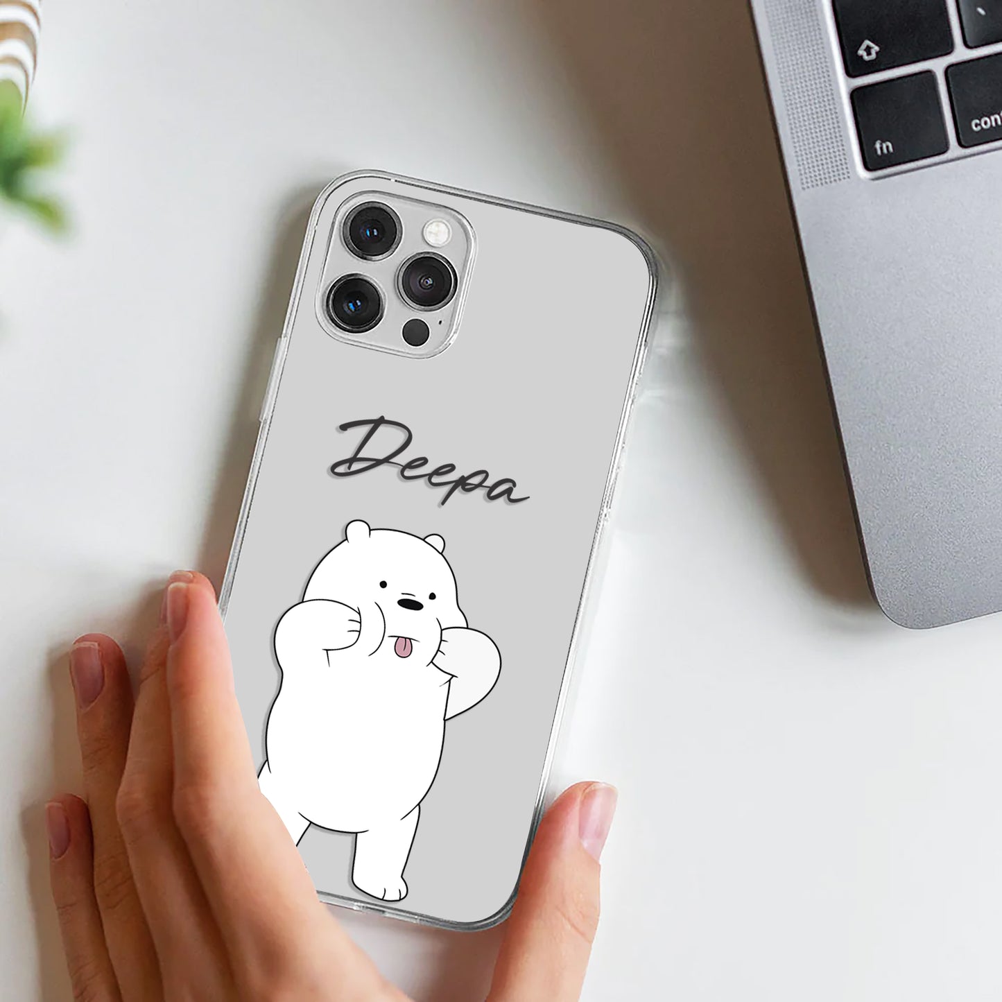 Naughty Polar Bear Customize Silicon Mobile Cover