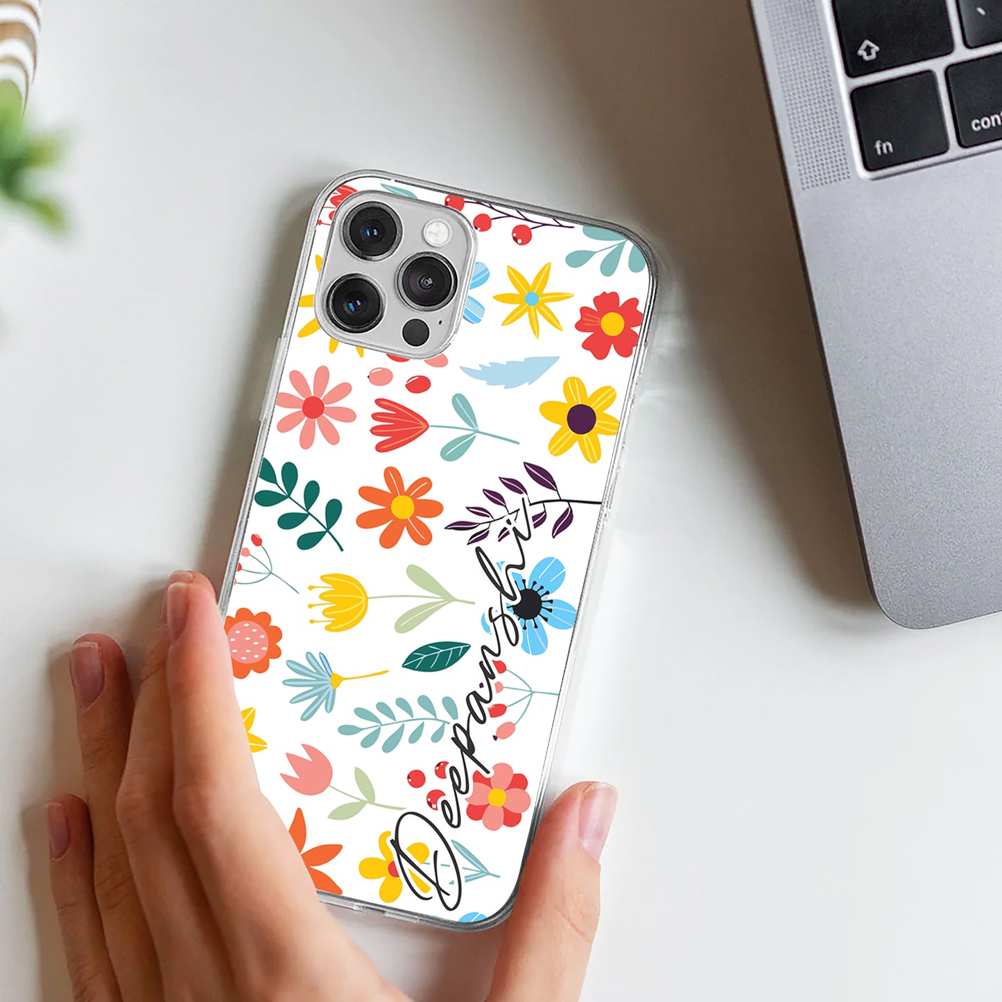 Blooming Joy Customize Silicon Mobile Cover