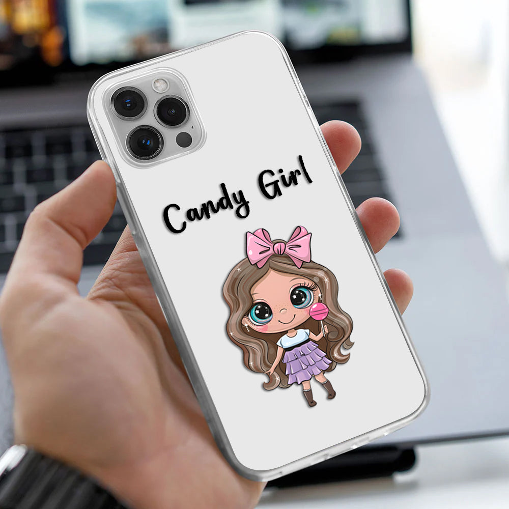 Candy Girl Customize Silicon Mobile Cover