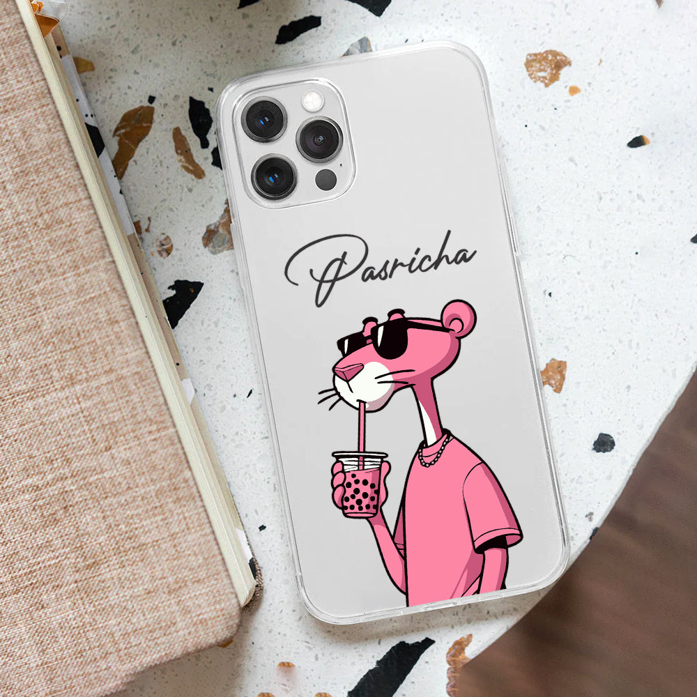 Pink Panther Customize Silicon Mobile Cover