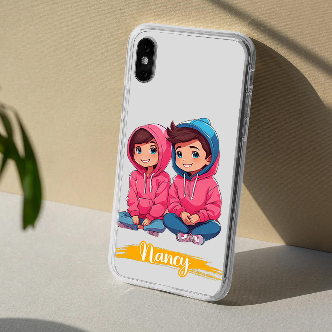 Matching Hoodie Customize Silicon Mobile Cover