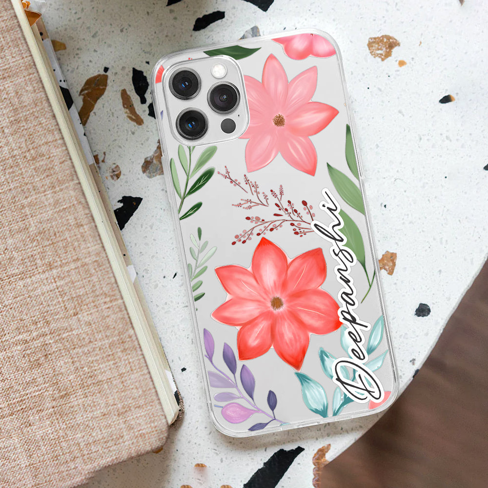 Floral Bliss Customize Silicon Mobile Cover