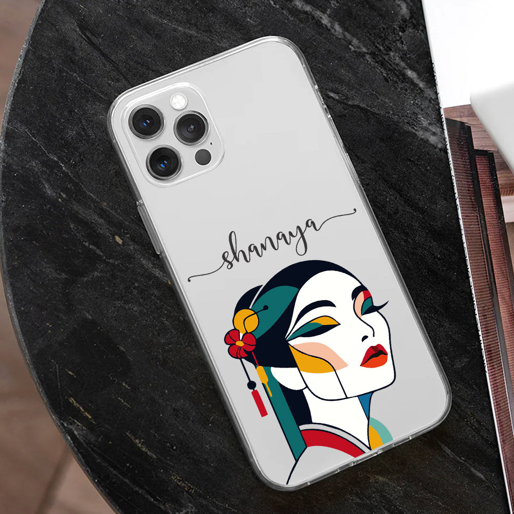 Geisha Lady Customize Silicon Mobile Cover