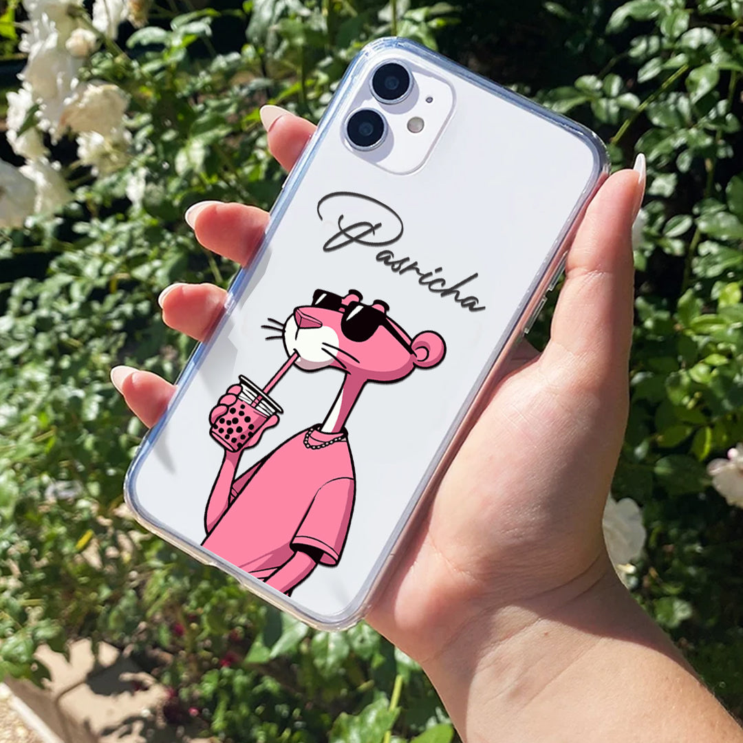 Pink Panther Customize Silicon Mobile Cover