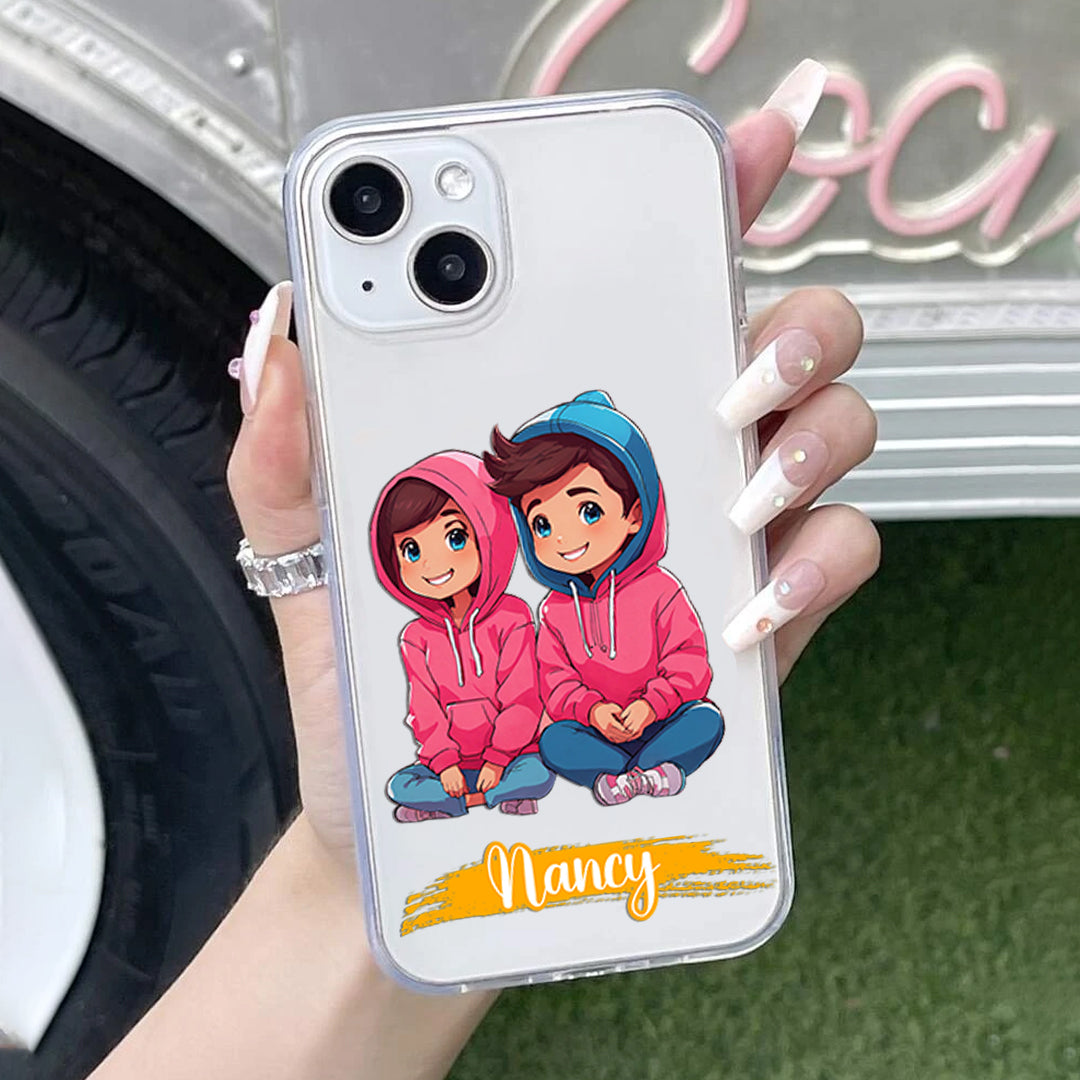 Matching Hoodie Customize Silicon Mobile Cover