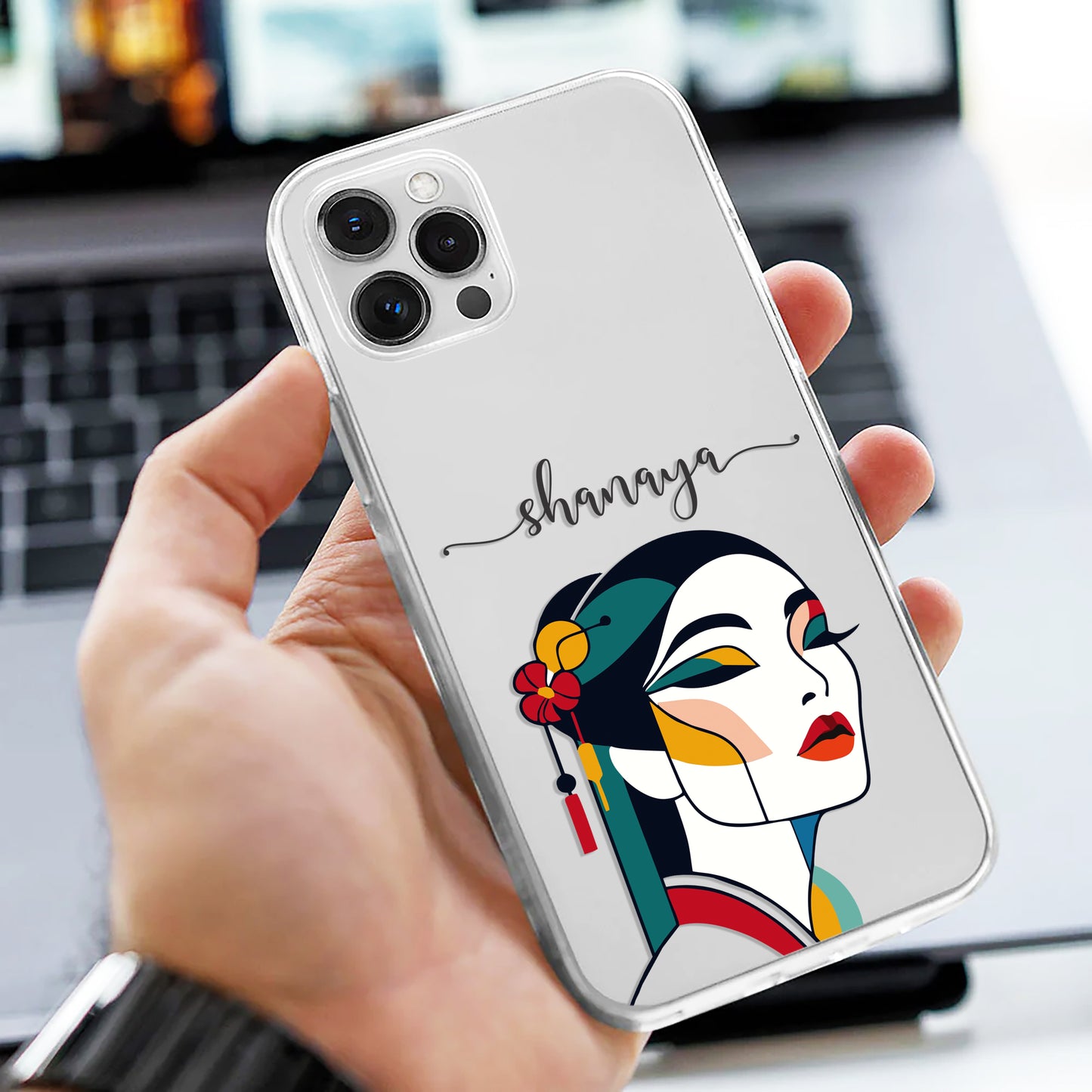 Geisha Lady Customize Silicon Mobile Cover