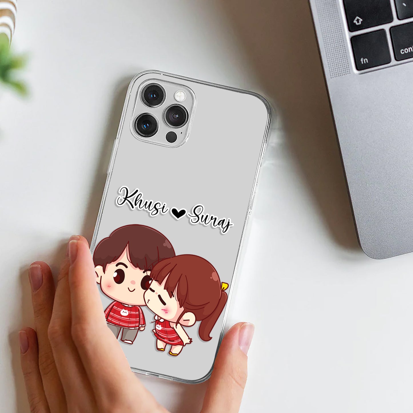 Crazy Couple Customize Silicon Mobile Cover