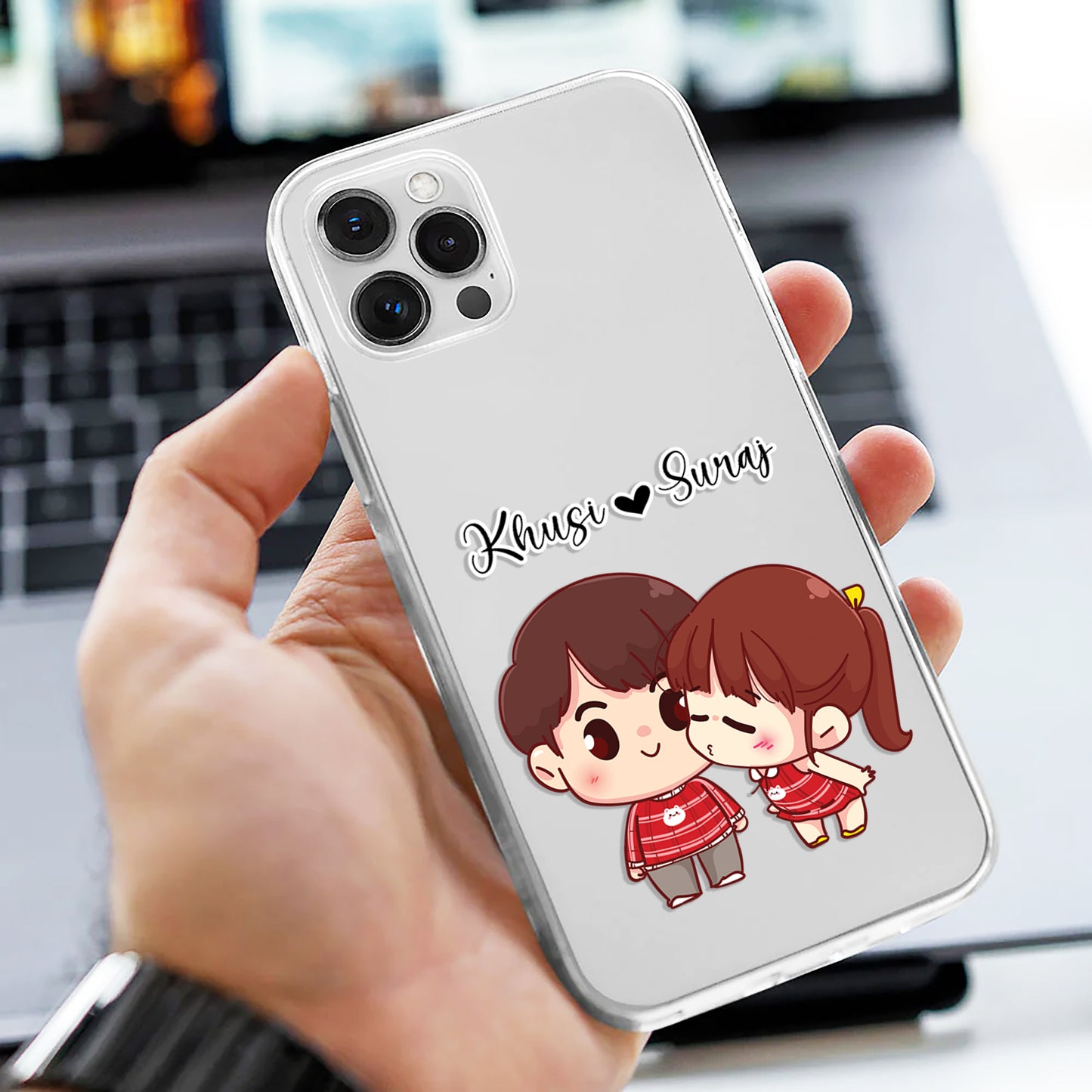 Crazy Couple Customize Silicon Mobile Cover