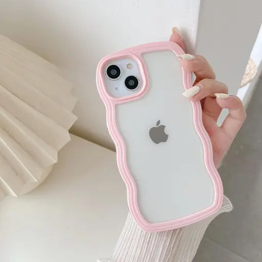 Curly Wave Silicon Case Cover For iPhone