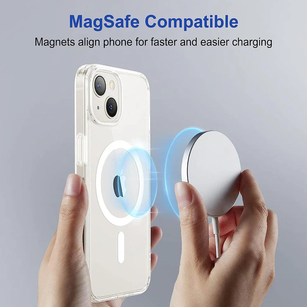 Ultra Hybrid MagSafe Silicon Transparent Back Cover for iPhone