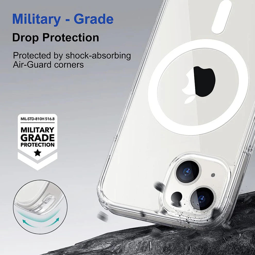 Ultra Hybrid MagSafe Silicon Transparent Back Cover for iPhone