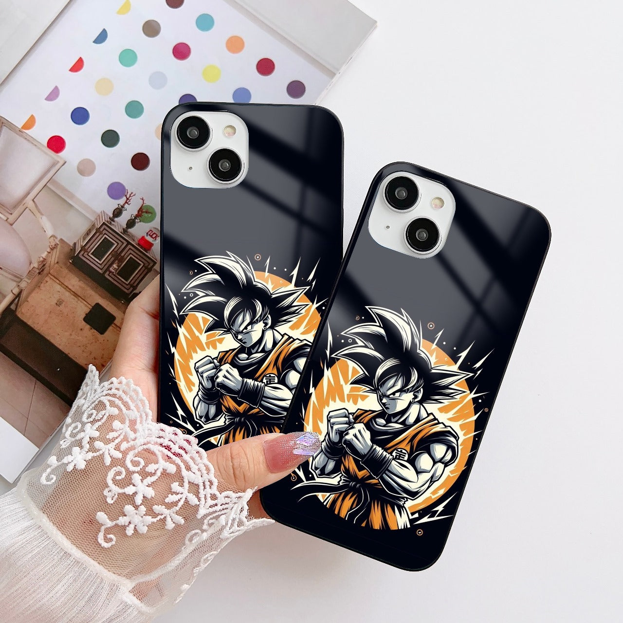 Cartoon Customized Glass Mobile Cover